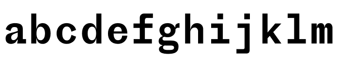 Proto Grotesk Mono Regular Font LOWERCASE