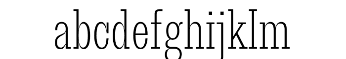 Proto Slab Condensed Extra Light Font LOWERCASE