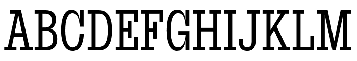 Proto Slab Condensed Light Font UPPERCASE