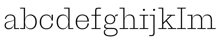 Proto Slab Extra Light Font LOWERCASE