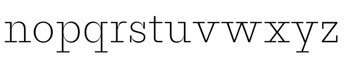 Proto Slab Extra Light Font LOWERCASE