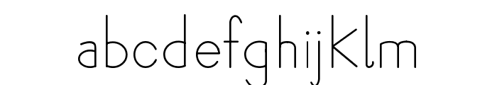 Pum Light Font LOWERCASE