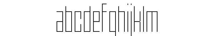 Pxlxxl Thin Font LOWERCASE