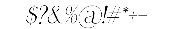 Qellia   Oblique Font OTHER CHARS