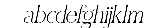 Qellia   Oblique Font LOWERCASE