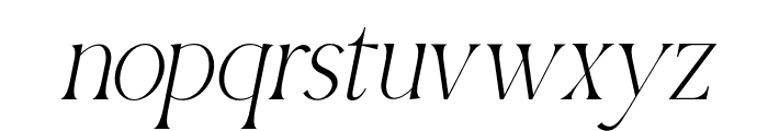 Qellia   Oblique Font LOWERCASE