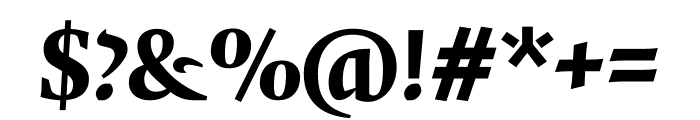 Quadraat Black Italic Font OTHER CHARS