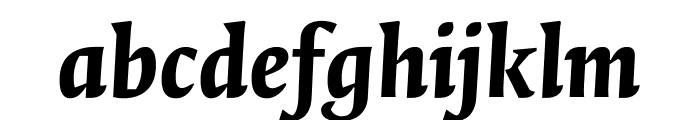 Quadraat Black Italic Font LOWERCASE