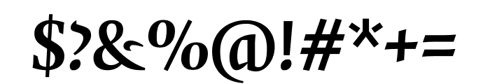 Quadraat Bold Italic Font OTHER CHARS