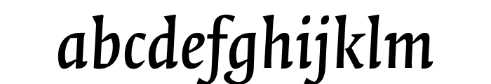 Quadraat DemiBold Italic Font LOWERCASE