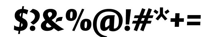 Quadraat Sans Black Italic Font OTHER CHARS