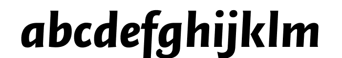 Quadraat Sans Black Italic Font LOWERCASE