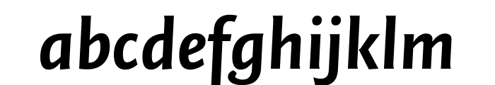 Quadraat Sans Bold Italic Font LOWERCASE