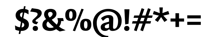 Quadraat Sans Bold Font OTHER CHARS