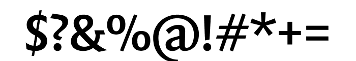Quadraat Sans DemiBold Font OTHER CHARS