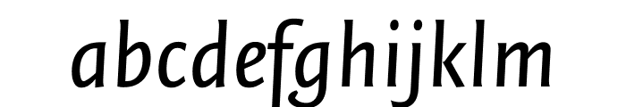 Quadraat Sans Italic Font LOWERCASE