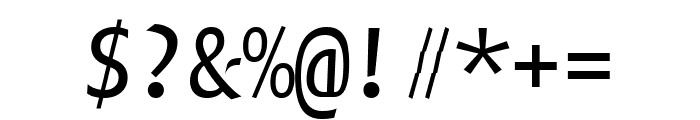 Quadraat Sans Mono Italic Font OTHER CHARS
