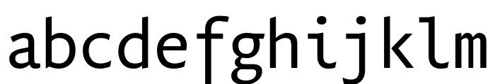 Quadraat Sans Mono Regular Font LOWERCASE