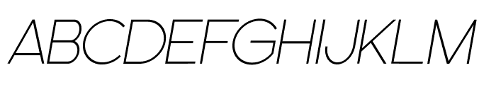 Quartz Grotesque Oblique Font LOWERCASE