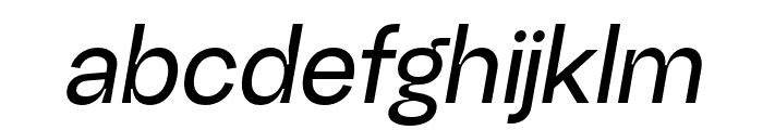 RG StandardMediumIt Font LOWERCASE