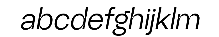 RG StandardRegularIt Font LOWERCASE