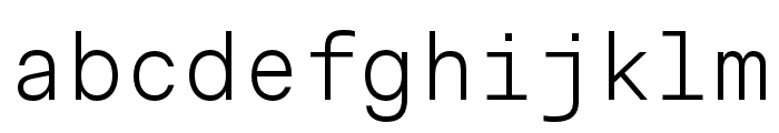 RMMono Light Font LOWERCASE