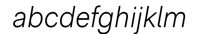 RMNeue LightItalic Font LOWERCASE