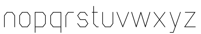 RODUScut100 Font LOWERCASE