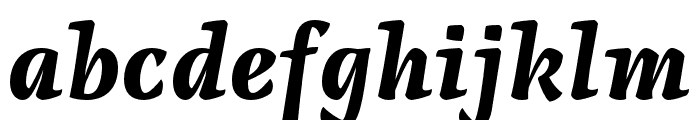 Raikka Black Italic Font LOWERCASE