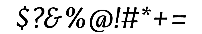 Raikka Italic Font OTHER CHARS