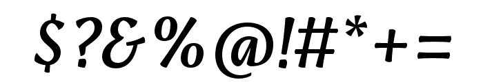 Raikka Medium Italic Font OTHER CHARS