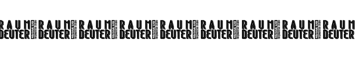 Raumdeuter   In Line Personal Font OTHER CHARS