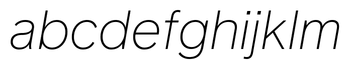 Reader Extralight Italic Pro Font LOWERCASE