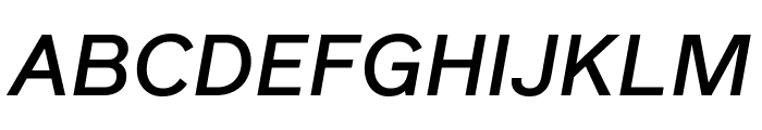 Reader Medium Italic Pro Font UPPERCASE