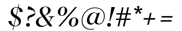 Recife Display Regular Italic Font OTHER CHARS