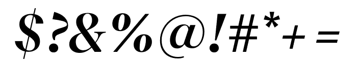 Recife Display SemiBold Italic Font OTHER CHARS