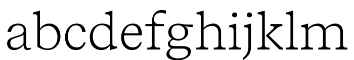 Recife Text Light Font LOWERCASE