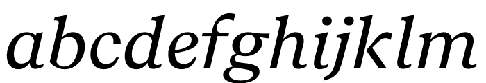Recife Text Regular Italic Font LOWERCASE