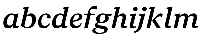 Recife Text SemiBold Italic Font LOWERCASE