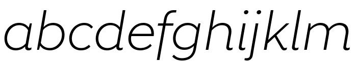 Remo Light Italic Font LOWERCASE