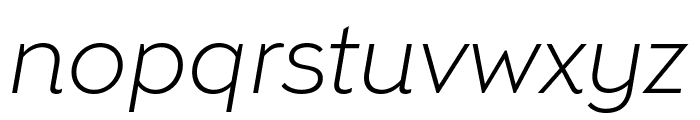 Remo Plus Light Italic Font LOWERCASE