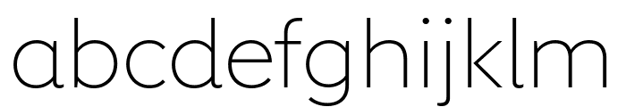 Remo Thin Font LOWERCASE