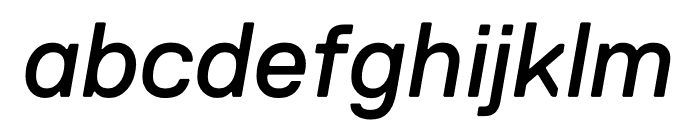 Replica Italic Font LOWERCASE