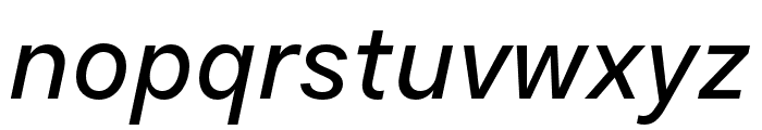 ResistDisplay RegularOblique Font LOWERCASE