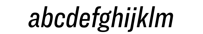 Ringside Compressed Medium Italic Font LOWERCASE