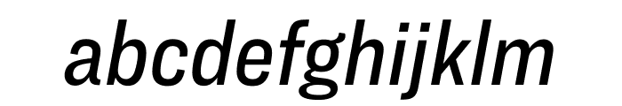 Ringside Condensed Medium Italic Font LOWERCASE