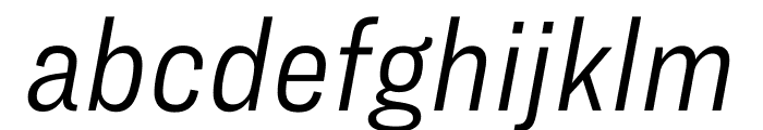 Ringside Condensed ScreenSmart Light Italic Font LOWERCASE