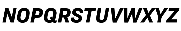 Ringside Narrow Black Italic Font UPPERCASE