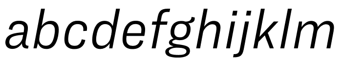 Ringside Narrow Office Italic Font LOWERCASE