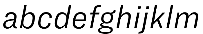 Ringside Narrow ScreenSmart Light Italic Font LOWERCASE